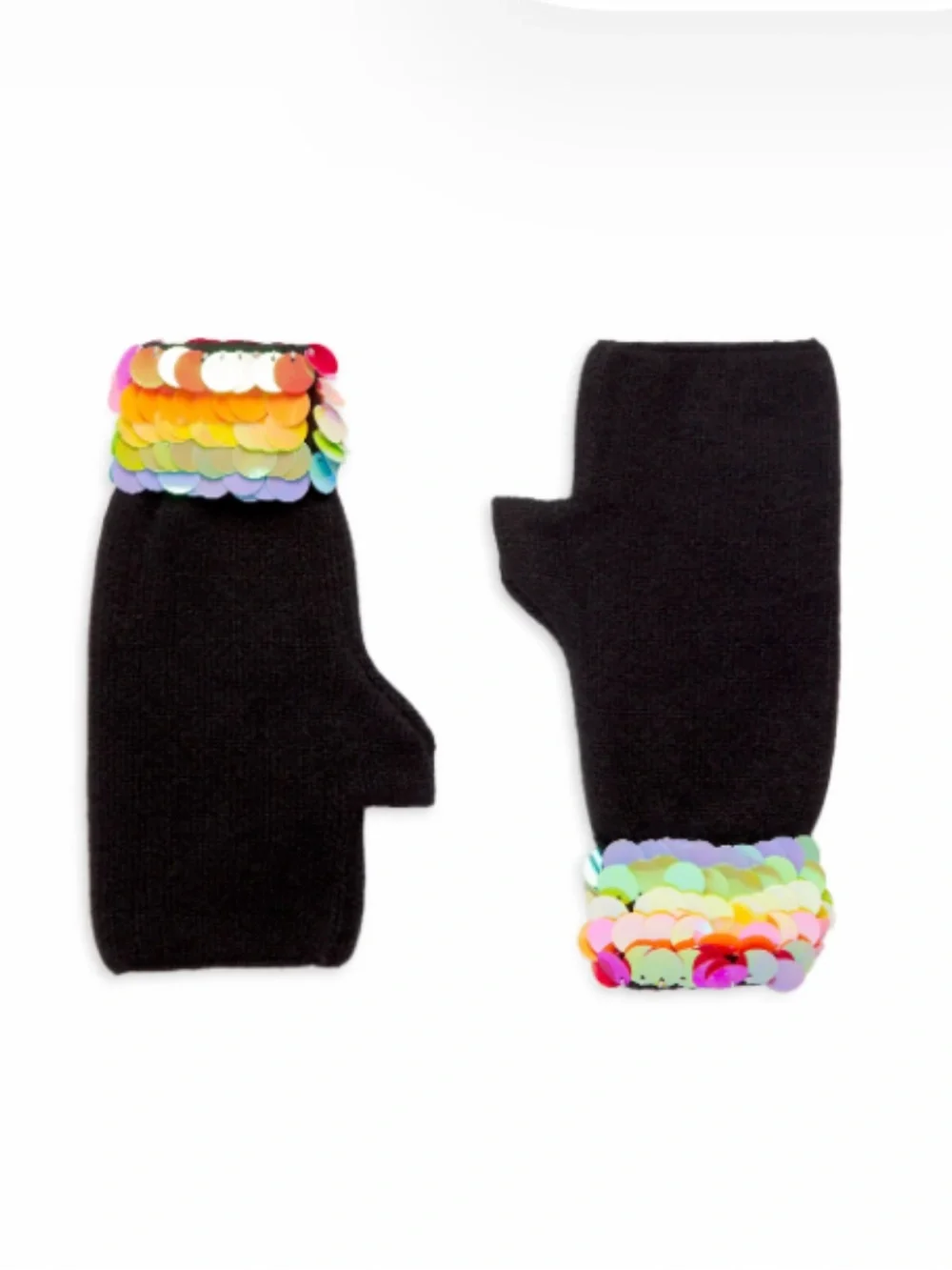 NWT Bari Lynn Girl's Fingerless Sequin Gloves